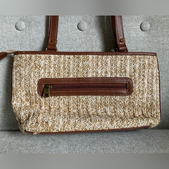 Sakroots straw shoulder bag with embroidered owl - Picture 4 of 12